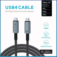Cáp usb4 type c, tốc độ 40Gbps, sạc nhanh PD 240W, video 8K 60Hz
