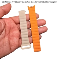 Dây Mi Band 10/ Mi Band 9/ Mi Band 8 cao su non khóa hít từ tính giấu chìm trong dây