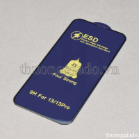 Miếng dán màn hình iPhone 13, iPhone 13 Pro (kính cường lực ESD 4S Four Strong, 9H, full màn hình)