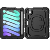 Ốp lưng chống sốc iPad Mini 6 / Mini 7 (3 lớp bảo vệ siêu bền, tay cầm xoay 360 độ)