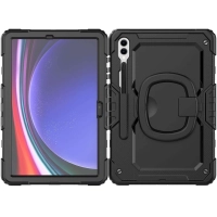 Ốp lưng chống sốc Samsung Tab S9 Plus/ Tab S10 Plus/ Tab S9 FE Plus/ Tab S9 FE+ (3 lớp bảo vệ siêu bền, tay cầm xoay 360 độ)