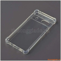 Ốp lưng dẻo trong suốt Google Pixel 7a, tăng cường chống sốc 4 góc
