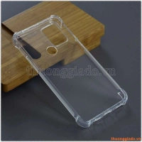 Ốp lưng dẻo trong suốt HTC Desire 20 Plus, tăng cường chống sốc 4 góc