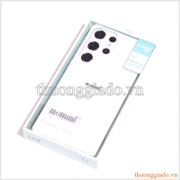 Ốp lưng Samsung S23 Ultra nhựa cứng, trong suốt (hiệu Memumi Clear Case)