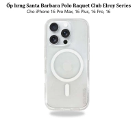Ốp lưng trong suốt Santa Barbara Polo Raquet Club Elroy Series cho iPhone 16 Pro Max, iPhone 16 Plus, 16 Pro, 16 Max (Magsafe)