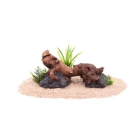 Tiểu cảnh cho bể cá  Xiaomi 20L/ 30L - Cảnh quan bằng gỗ chìm phong cách Nam Mỹ