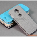 Bao da cầm tay Moto E5 Plus, Motorola flip leather case, hiệu Vili