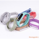 Dây đeo tay Mi Band 2 (dây cao su, với viền khác màu)