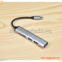 Bộ chuyển đổi đa chức năng 5 trong 1 từ USB-C ra 3 cổng USB3.0+SD+TF (usb hub)