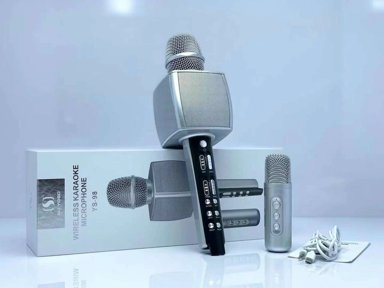 Mic Karaoke kèm loa bluetooth SU-YOSD YS-98 chính hãng (kèm mic phụ để song ca)