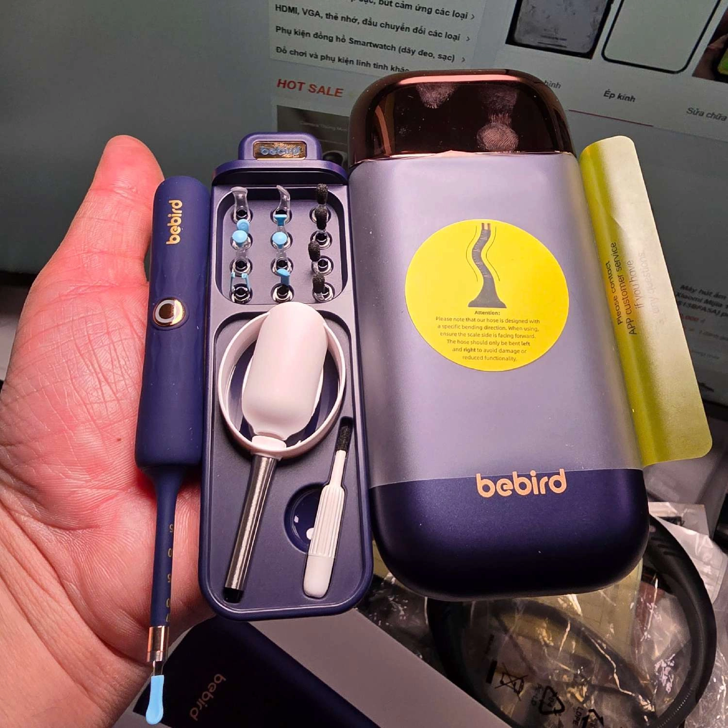 Bebird D39R-Camera nội soi tai mũi họng, hỗ trợ gắp lấy ráy tai hiệu quả Bebird D39R-Camera nội soi tai mũi họng, hỗ trợ gắp lấy ráy tai hiệu quả