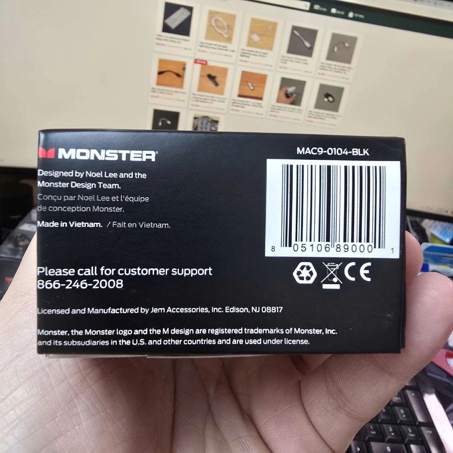 Vỏ hộp dây audio 3.5 ly monster