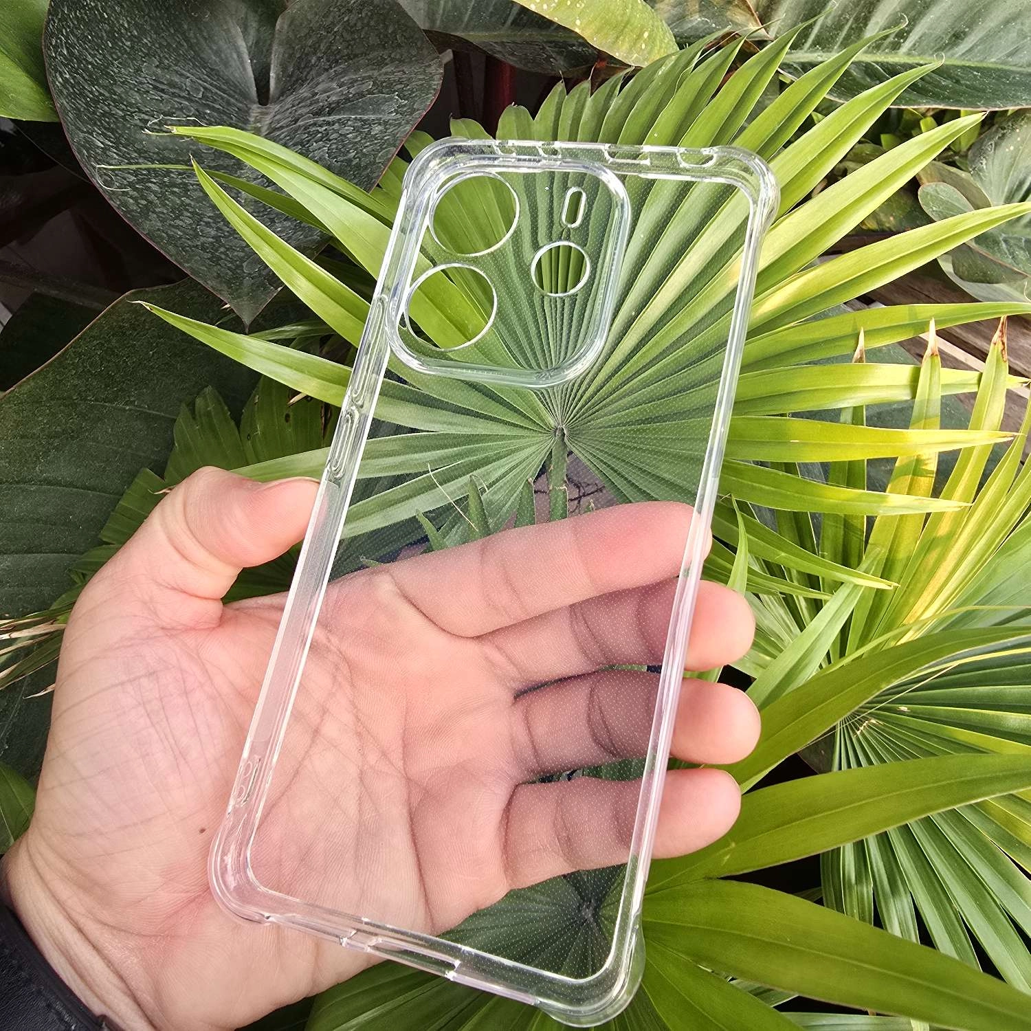 Ốp lưng Xiaomi Redmi  Note 14 4G (ốp silicone dẻo trong suốt, tăng cường chống sốc 4 góc)