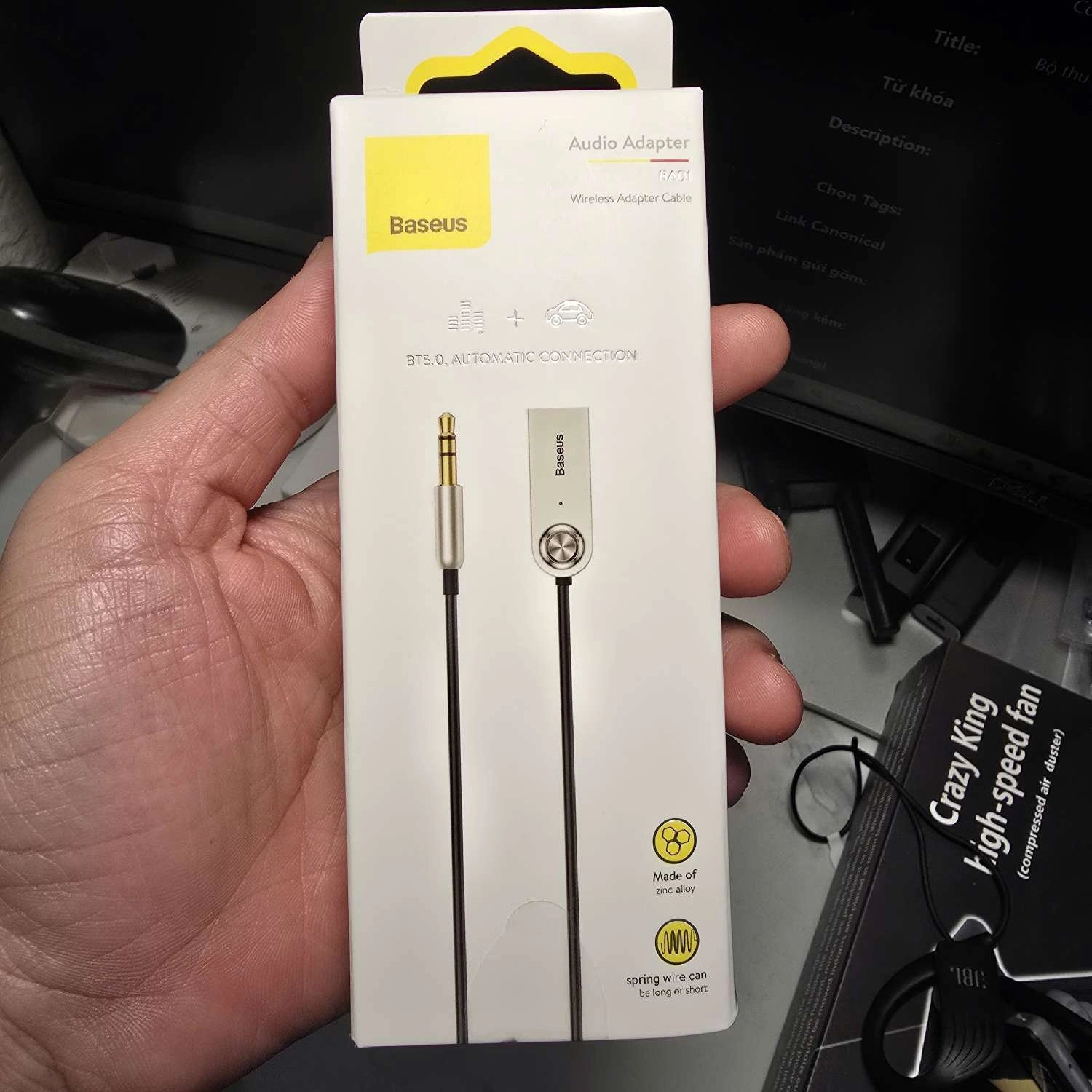 Bộ thu Bluetooth ô tô Baseus BA01