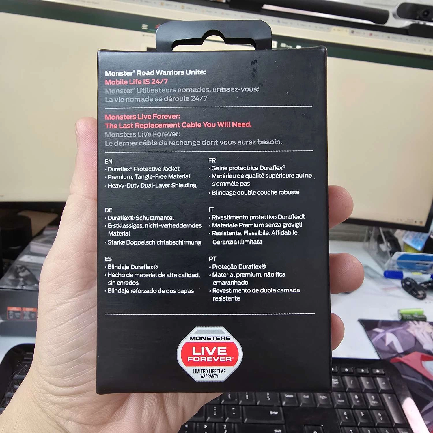 Giắc(dây) Monster nối dài 2 đầu 3.5mm (dài 1.2m)