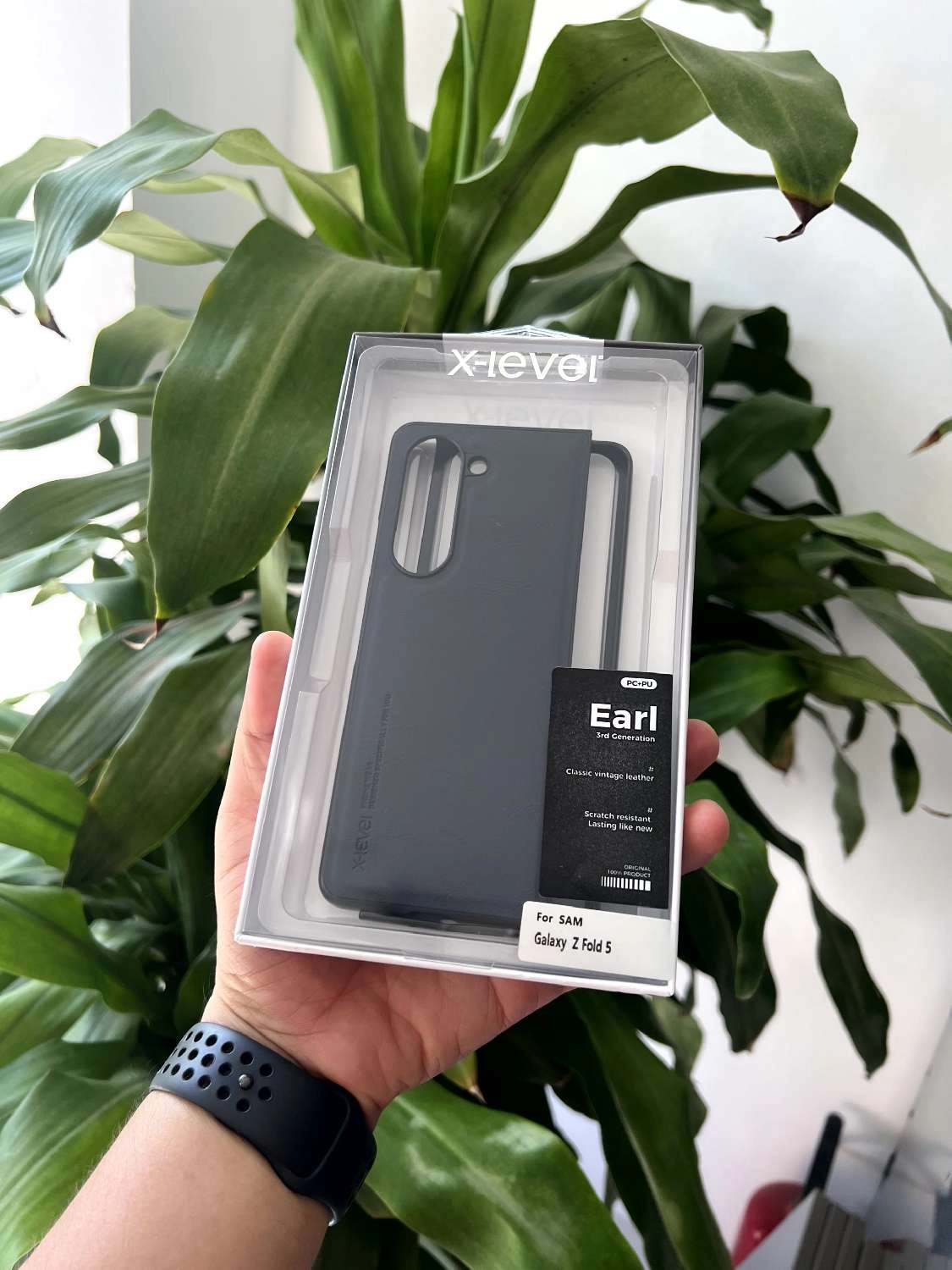 Ốp lưng da Samsung Galaxy Z Fold 5 Earl X Level