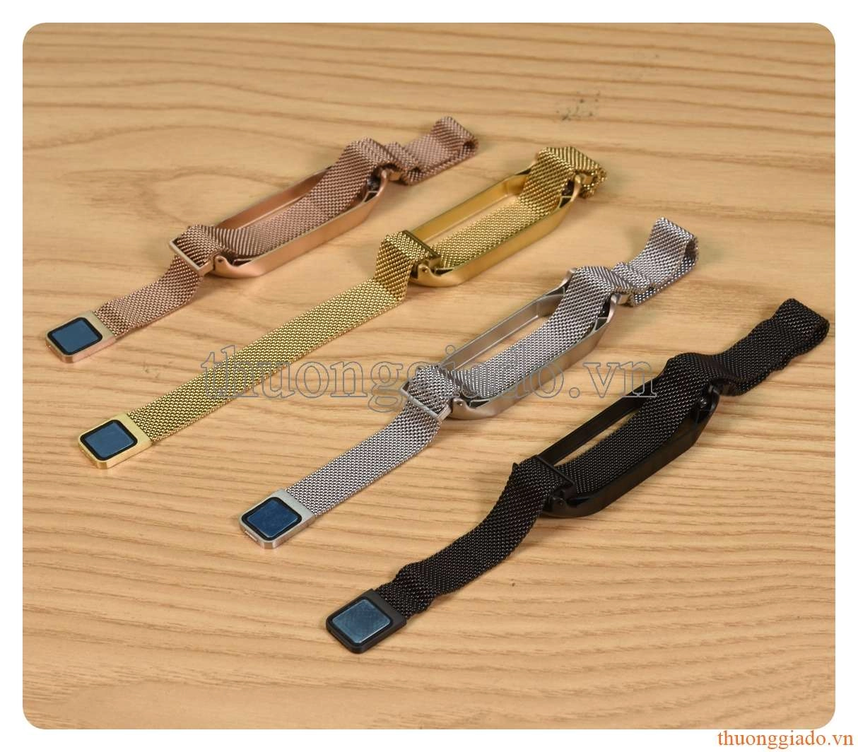 Dây mi band 5, dây mesh, chất liệu hợp kim khóa hít nam châm