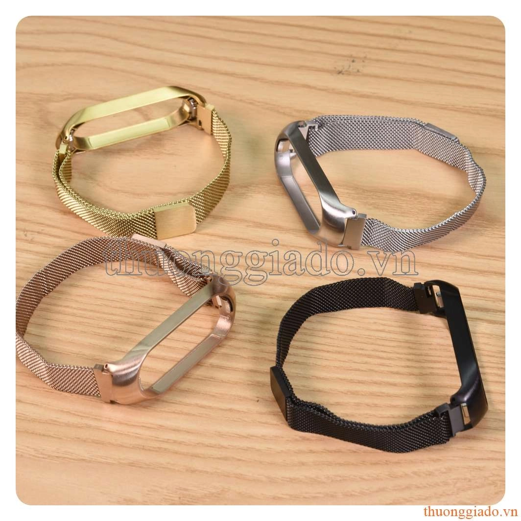 Dây mi band 5, dây mesh, chất liệu hợp kim khóa hít nam châm