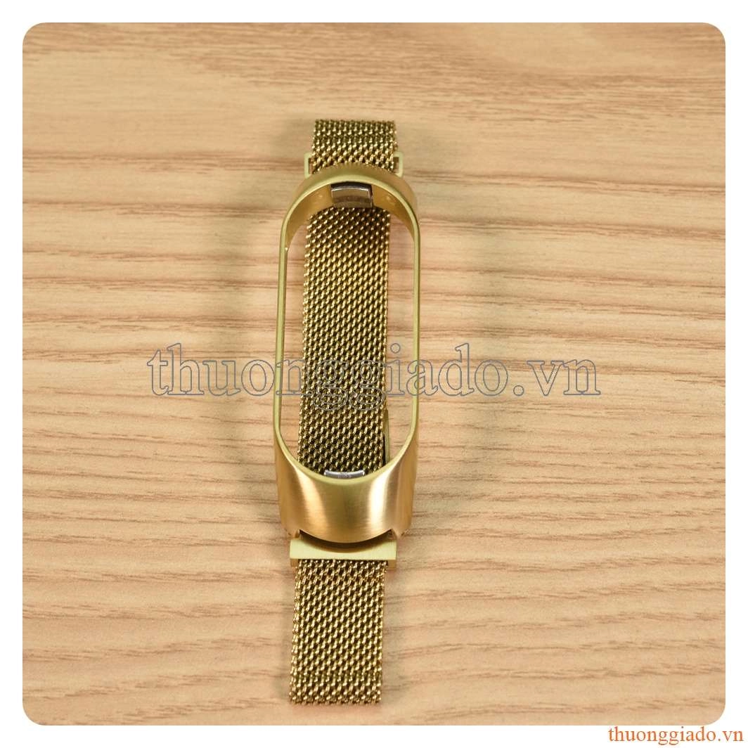 Dây mi band 5, dây mesh, chất liệu hợp kim khóa hít nam châm