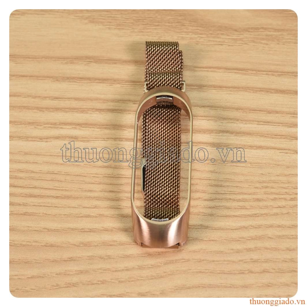 Dây mi band 5, dây mesh, chất liệu hợp kim khóa hít nam châm