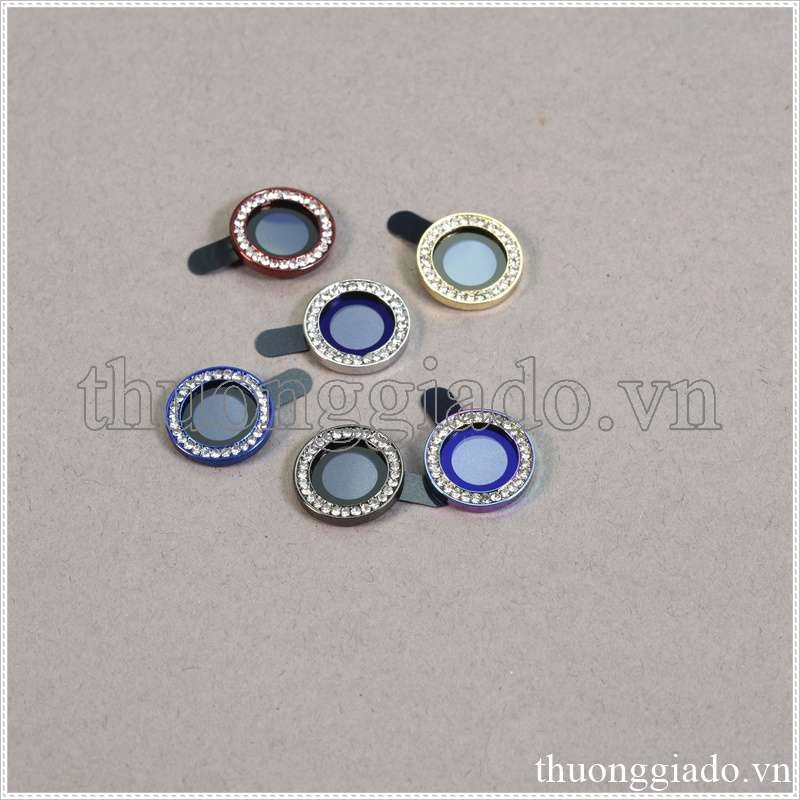 Dán kính camera sau, kính cường lực bảo vệ kính camera iPhone 11/ iPhone 11 Pro/ iPhone 11 Pro Max (viền đính đá)