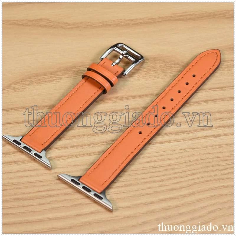 Dây đồng hồ Apple Watch 38mm/ 40mm/ 41mm/ 42mm/ 44mm/ 45mm (chất liệu da, phong cách dây mảnh) series 1 đến series 7