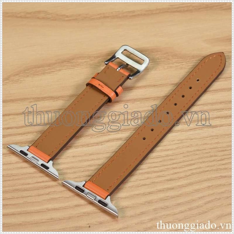 Dây đồng hồ Apple Watch 38mm/ 40mm/ 41mm/ 42mm/ 44mm/ 45mm (chất liệu da, phong cách dây mảnh) series 1 đến series 7