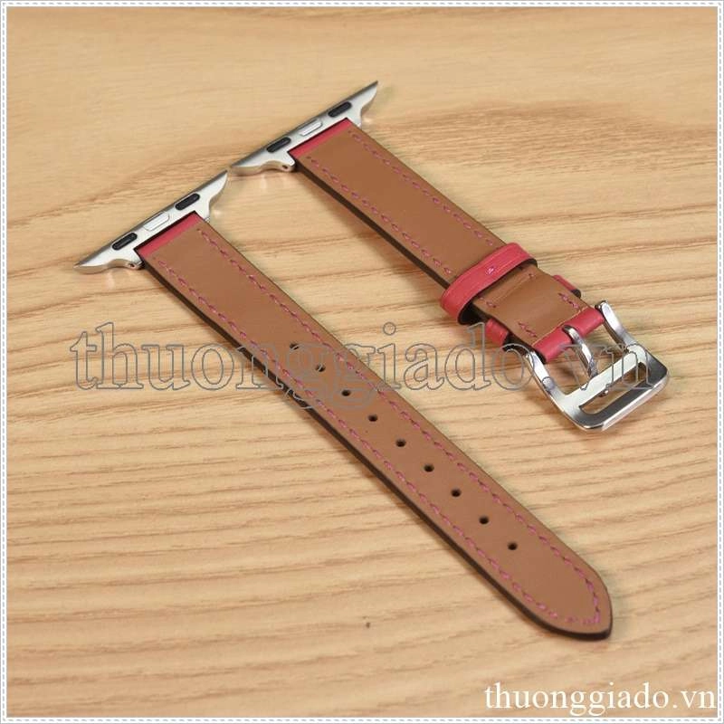 Dây đồng hồ Apple Watch 38mm/ 40mm/ 41mm/ 42mm/ 44mm/ 45mm (chất liệu da, phong cách dây mảnh) series 1 đến series 7