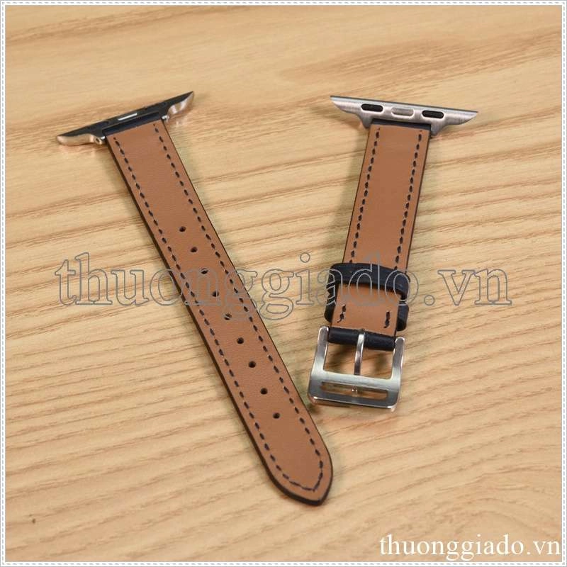 Dây đồng hồ Apple Watch 38mm/ 40mm/ 41mm/ 42mm/ 44mm/ 45mm (chất liệu da, phong cách dây mảnh) series 1 đến series 7