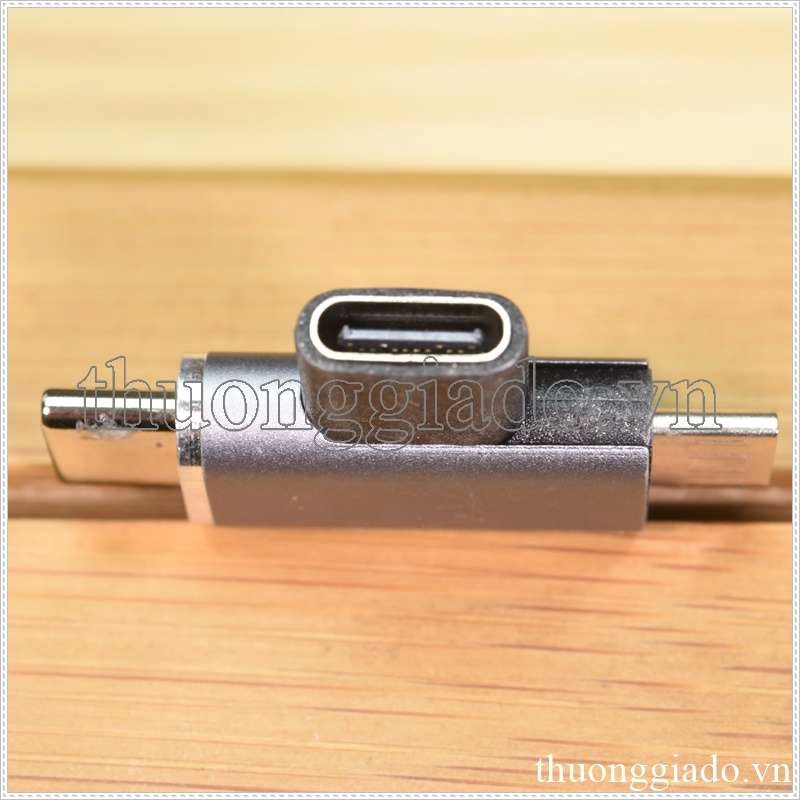 Đầu chuyển đổi type c sang type c và micro sd (two in one)