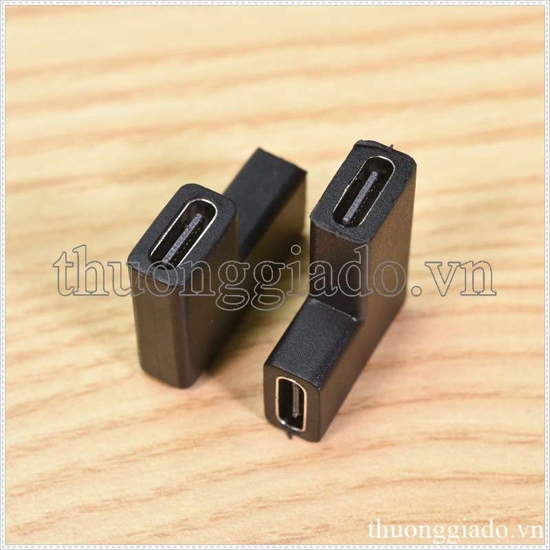 Đầu nối Type C 3.1 (2 đầu cái, gập góc vuông 90 độ)
