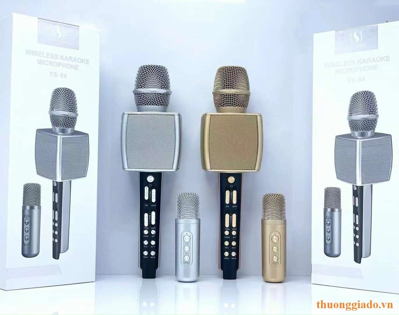 Mic Karaoke kèm loa bluetooth SU-YOSD YS-98 chính hãng (kèm mic phụ để song ca)