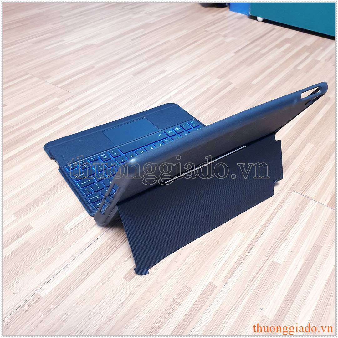 Bao da kèm bàn phím iPad Air 3 2019, iPad 10.5 2019, iPad Pro 10.5 2017 có touchpad, có đèn nền phím bấm, có ngăn để bút, hỗ trợ kết nối 3 thiết bị cùng lúc (mẫu 2023)
