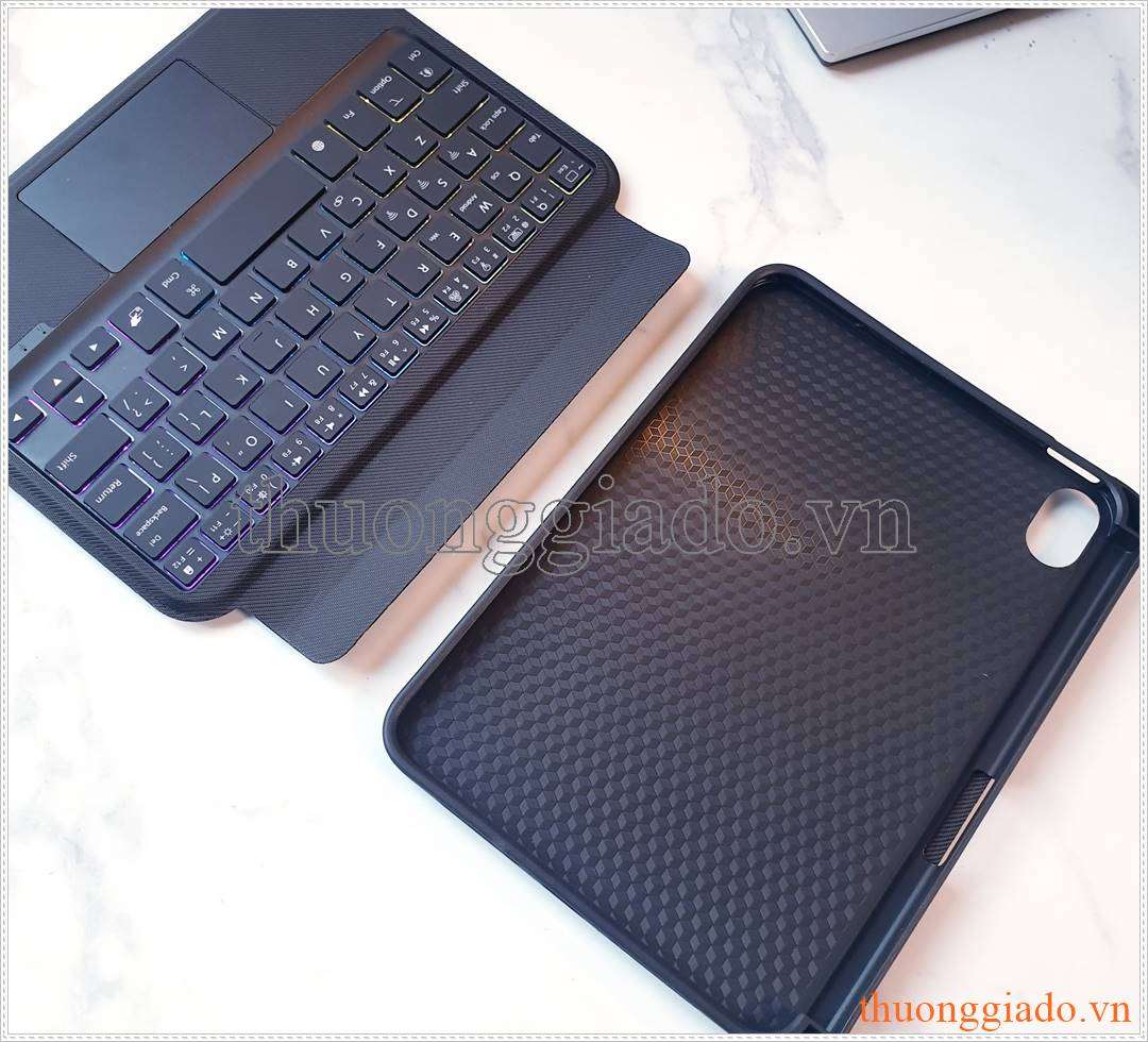 Bao da kèm bàn phím iPad Mini 6 có touchpad, có đèn nền phím, có ngăn để bút (mẫu 2023)