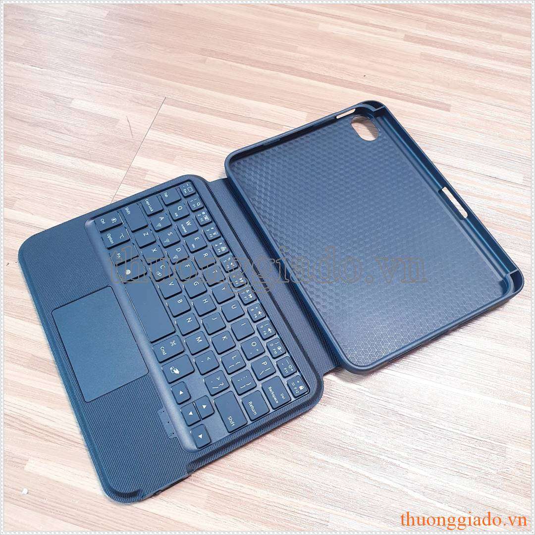 Bao da kèm bàn phím iPad Mini 6 có touchpad, có đèn nền phím, có ngăn để bút (mẫu 2023)