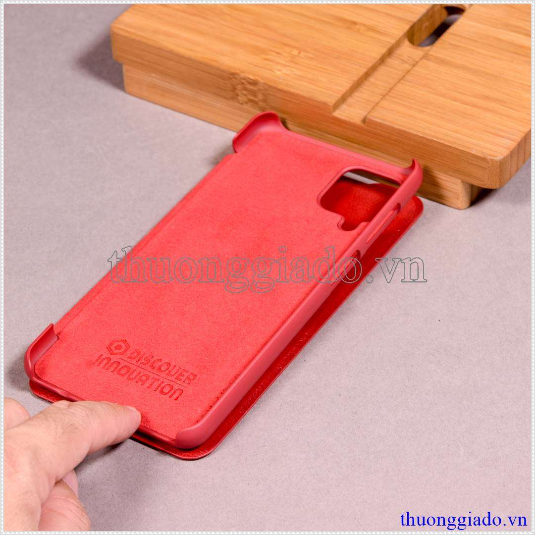 Bao da Samsung Galaxy A12 ( hiệu Nillkin, QIN series)