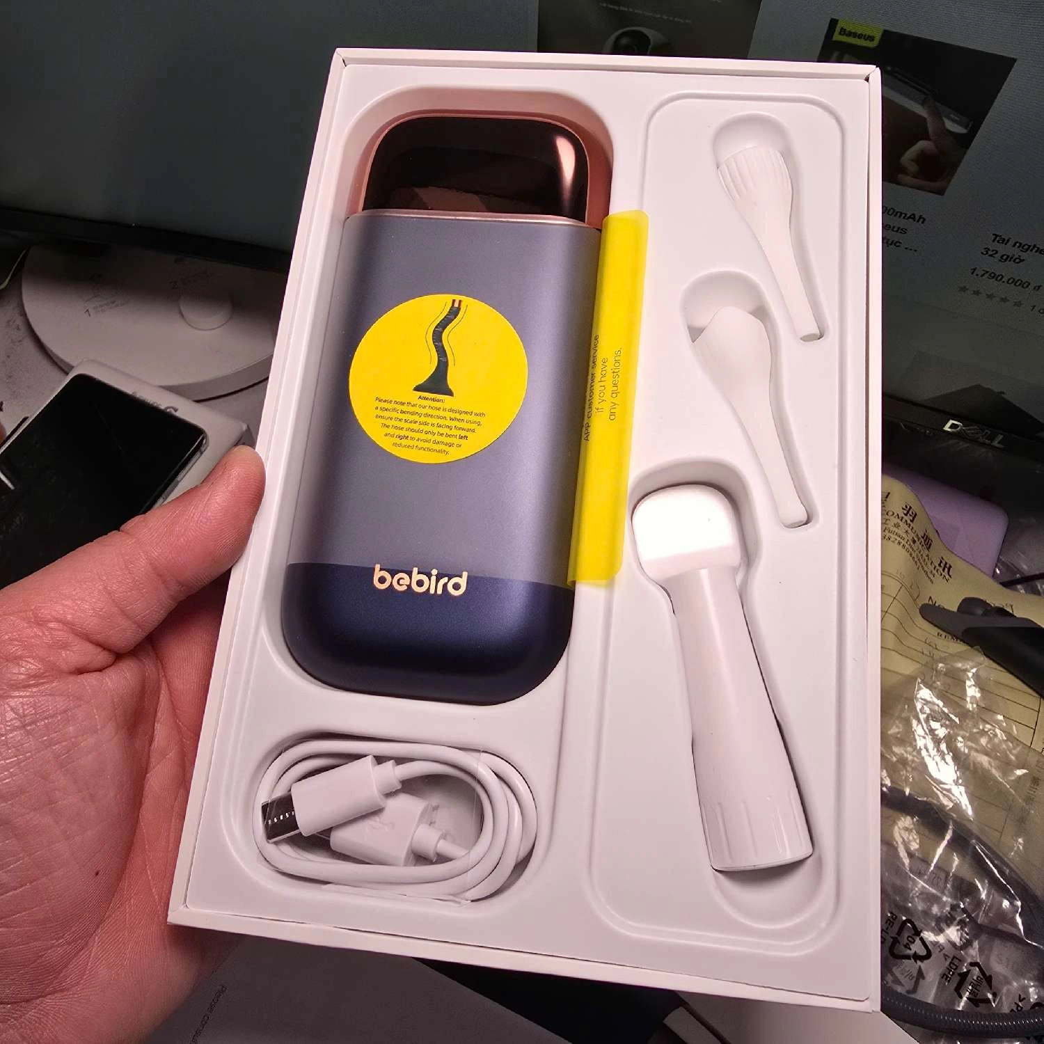 Bebird D39R-Camera nội soi tai mũi họng, hỗ trợ gắp lấy ráy tai hiệu quả