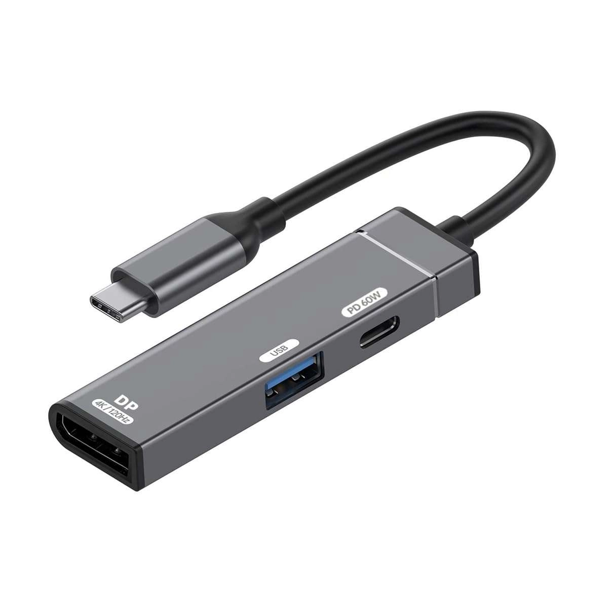 Bộ chuyển đổi đa cổng Type-C sang DisplayPort USB 3.0   Sạc USB-C (PD 60W)