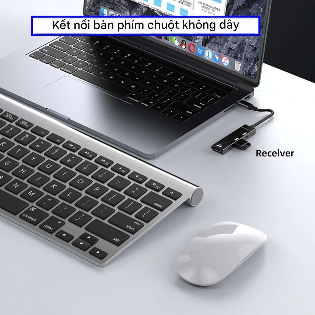 Bộ chuyển đổi đa cổng Type-C sang DisplayPort USB 3.0   Sạc USB-C (PD 60W)