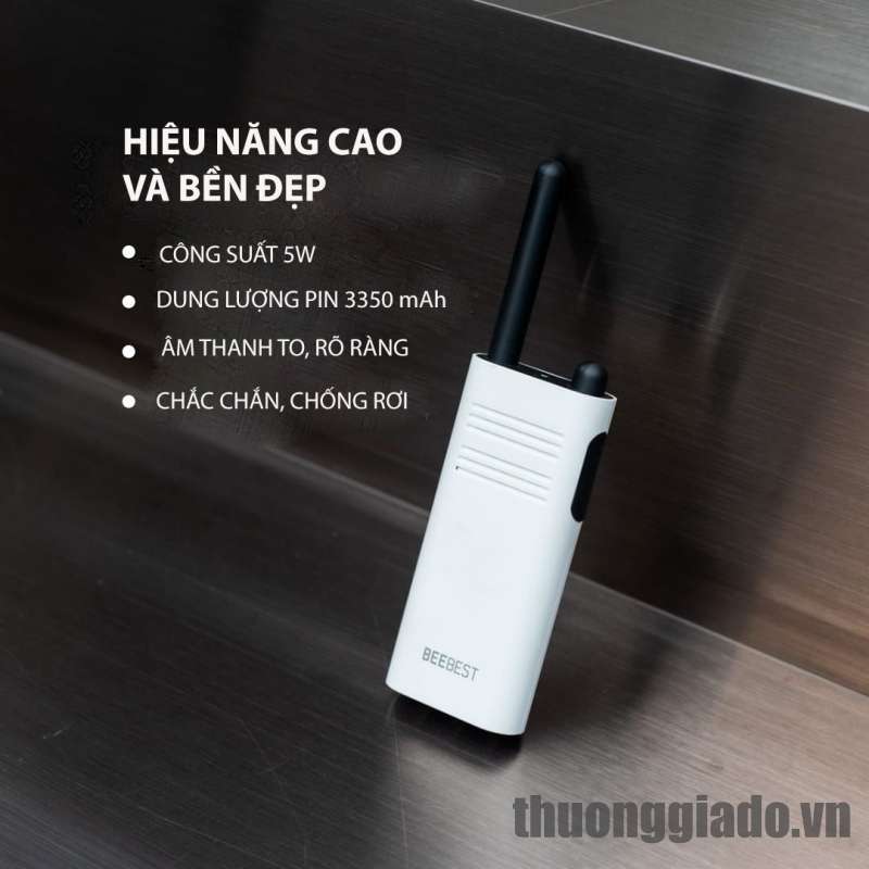 Bộ đàm Xiaomi Beebest A208, bộ đàm cầm tay, công suất 5W
