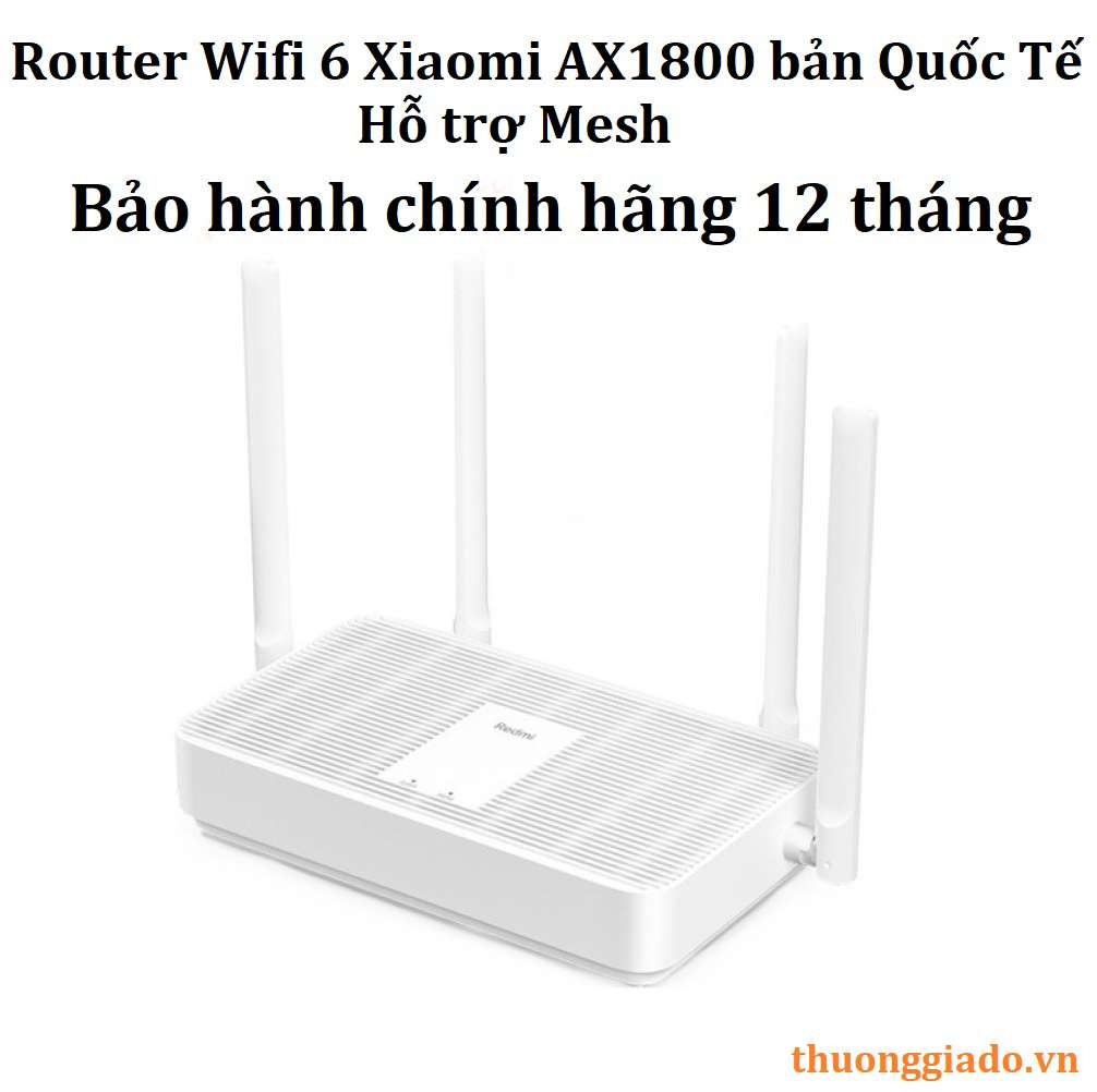 Bộ Router Wifi Xiaomi AX1800 bản Quốc Tế, hỗ trợ MESH