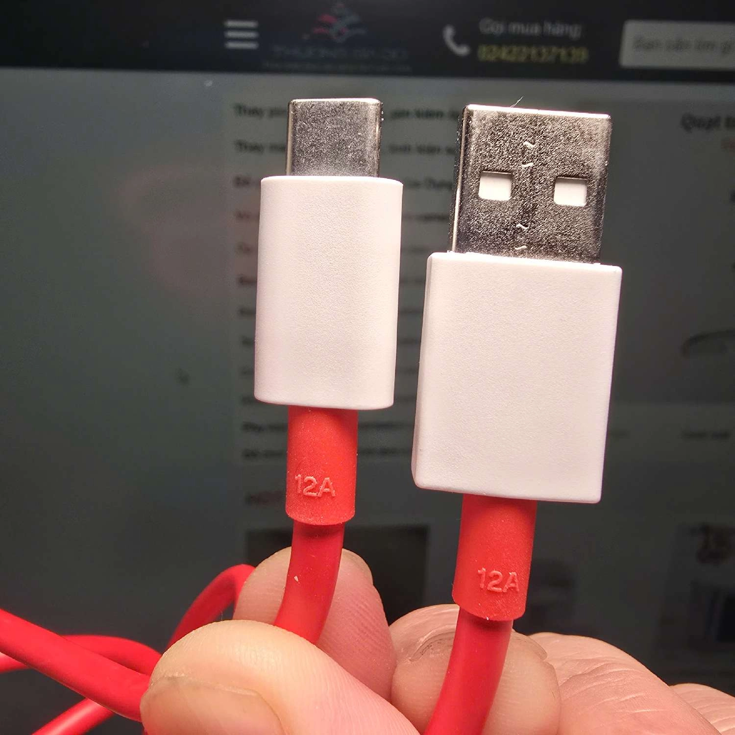 Cáp sạc nhanh OnePlus 12A (USB sang Type-C)