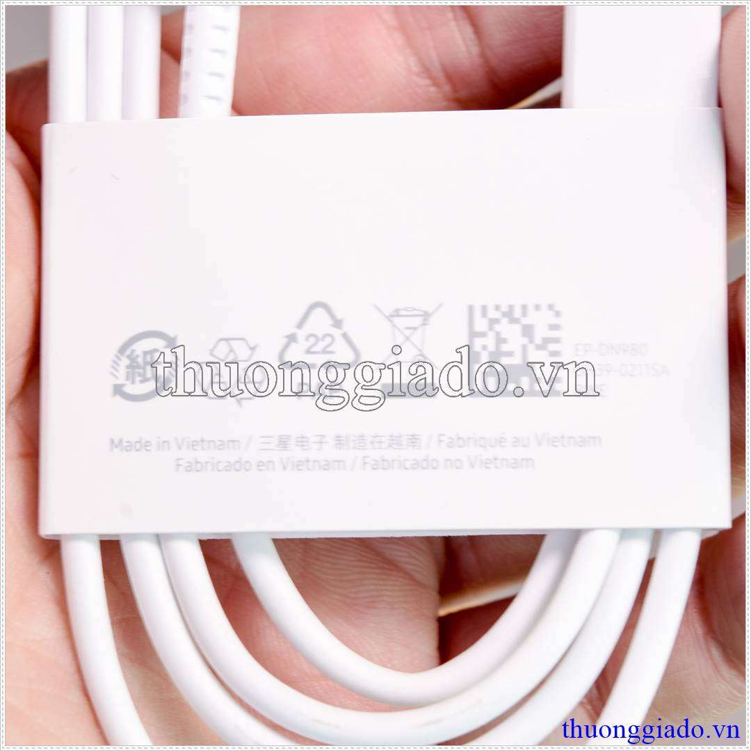 cáp sạc nhanh 2 đầu type c