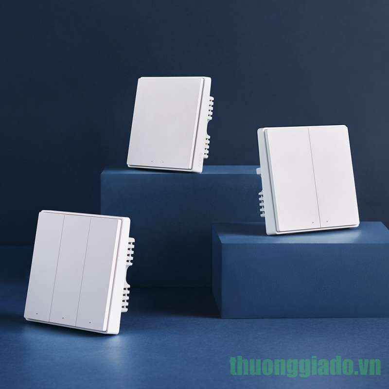Công tắc gắn tường thông minh Xiaomi Aqara D1, sử dụng công nghệ zigbee, 1/2/3 công tắc