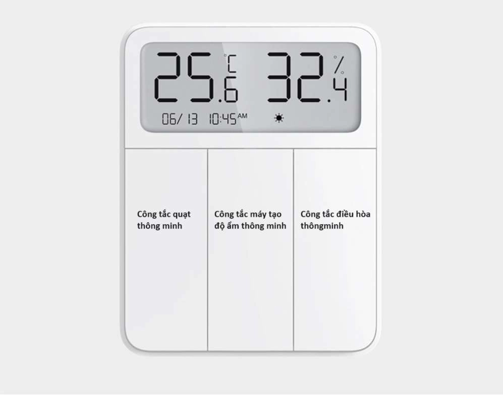 Công Tắc Đèn Hiển Thị Màn Hình Xiaomi Mijia ZNKG03HL (Hỗ Trợ Điều Khiển Từ Xa)	