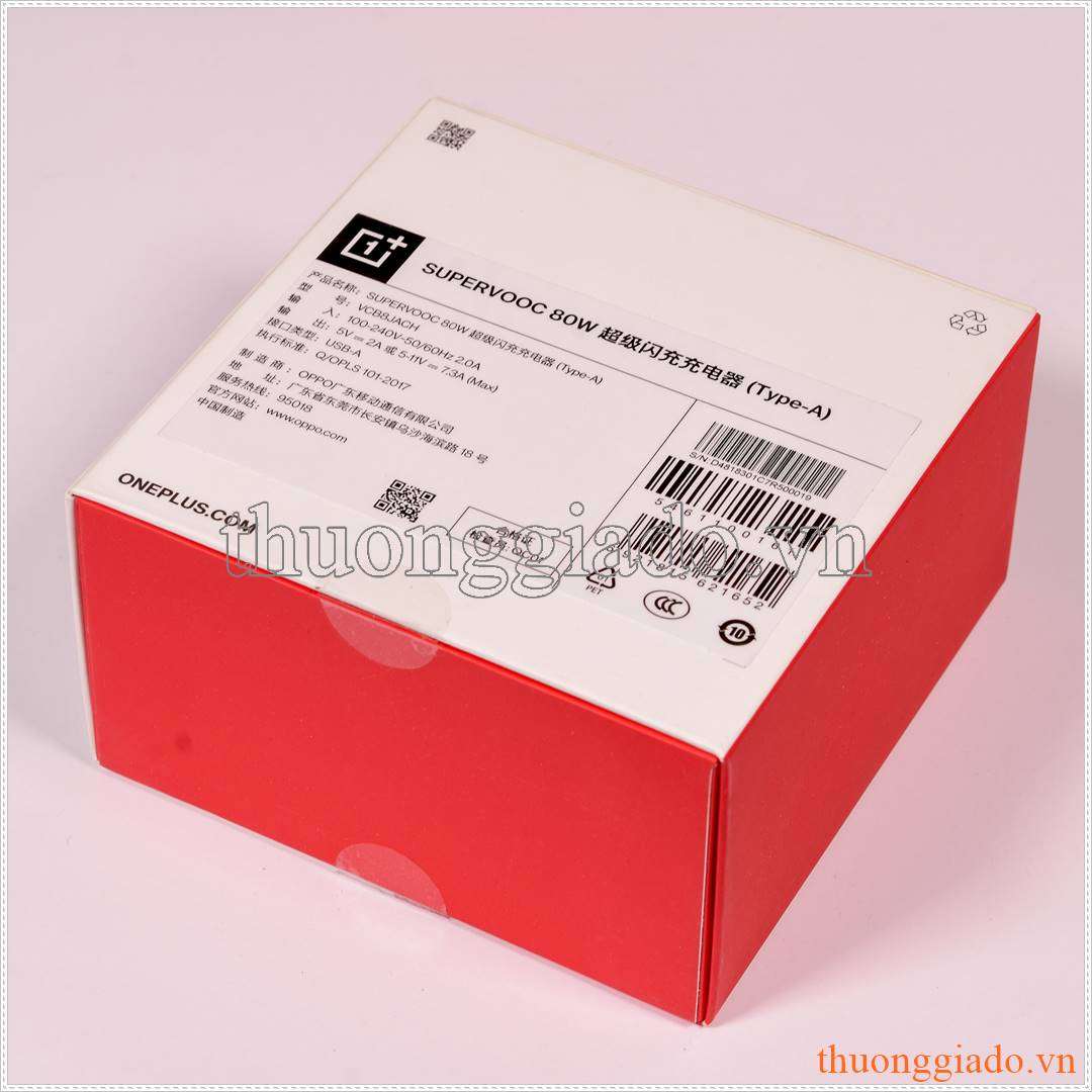 Củ sạc nhanh OnePlus SUPERVOOC 80W (Type-A) Model VCB8JACH cho OnePlus Nord 2T, OnePlus 10 Ultra, OnePlus 10 Pro