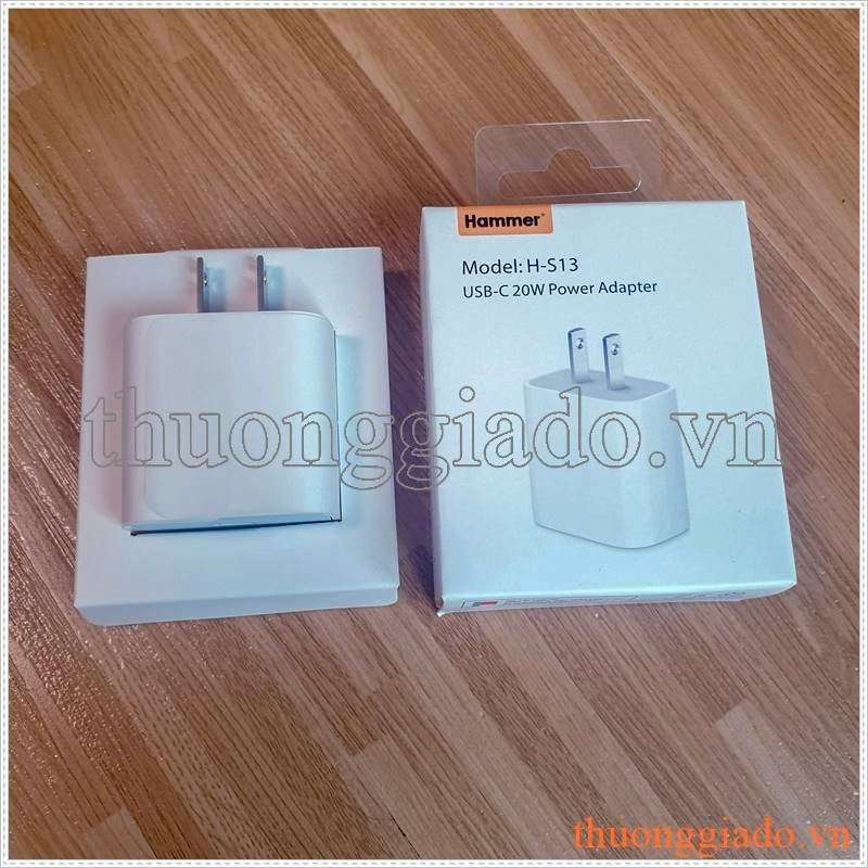 Củ sạc nhanh PD 20W hiệu Hammer - Chính Hãng
