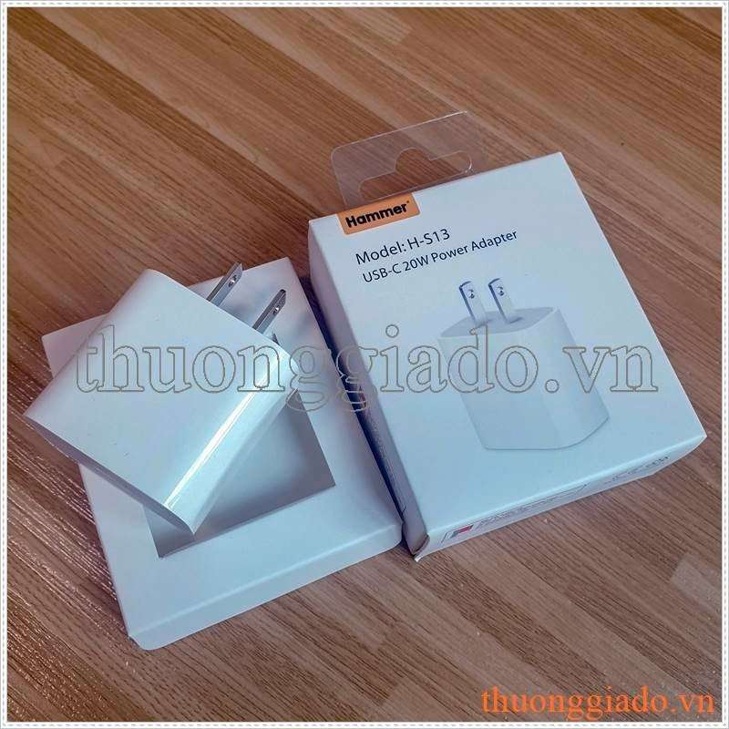 Củ sạc nhanh PD 20W hiệu Hammer - Chính Hãng