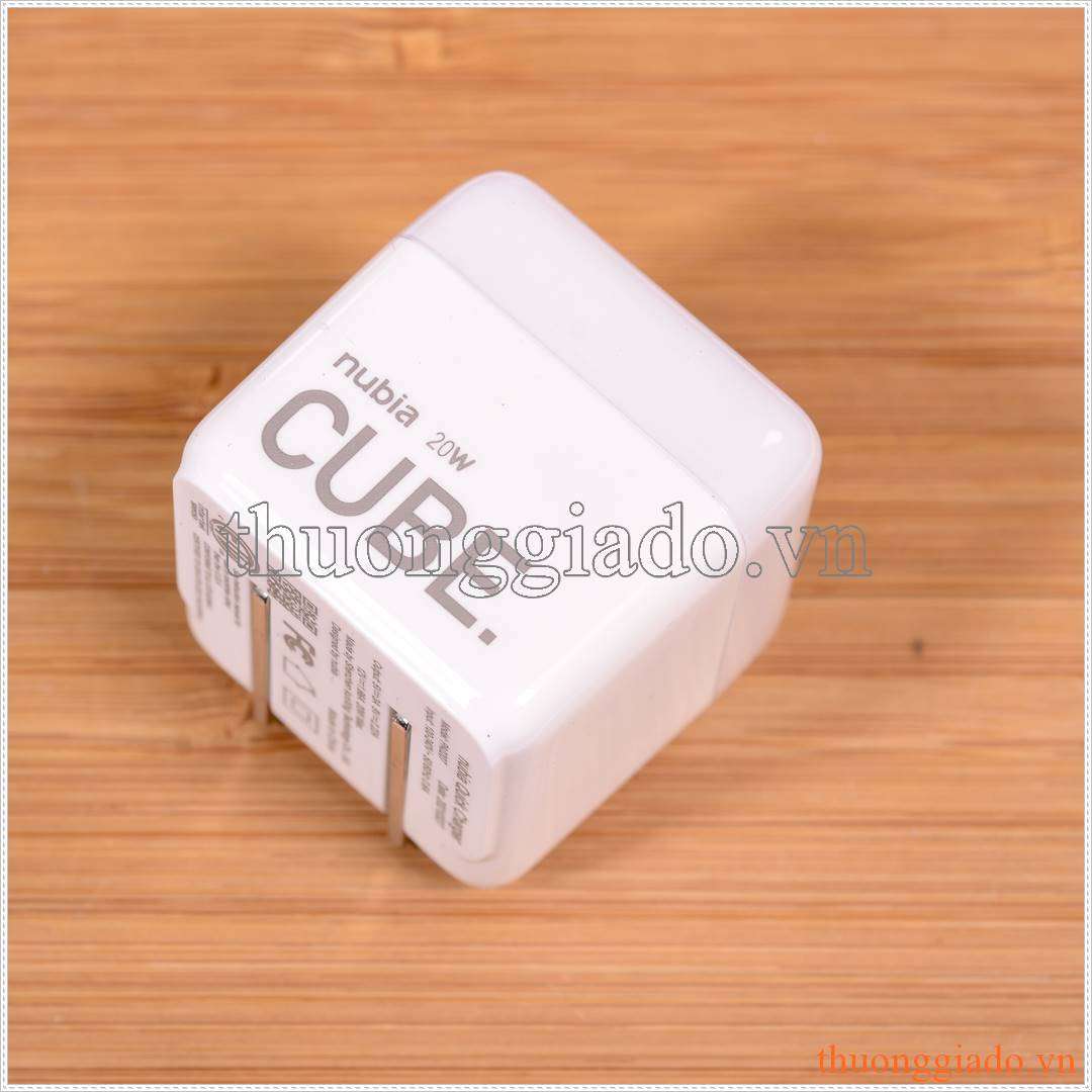 Củ sạc Nubia 20W Cube Quick Charger (Type-C) Model PA0207 sạc cho iphone thế mới