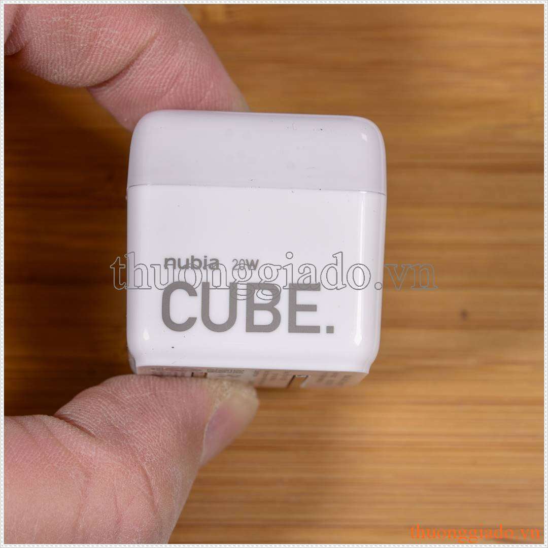 Củ sạc Nubia 20W Cube Quick Charger (Type-C) Model PA0207 sạc cho iphone thế mới